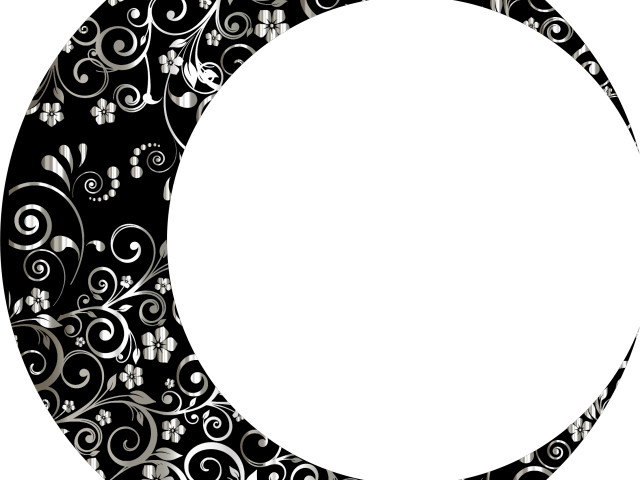 Moon Clipart Floral - Png Download (640x480), Png Download