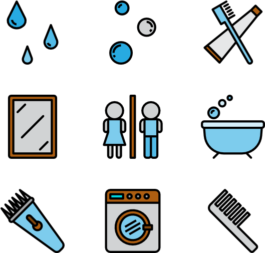 Bathroom Clipart (600x564), Png Download