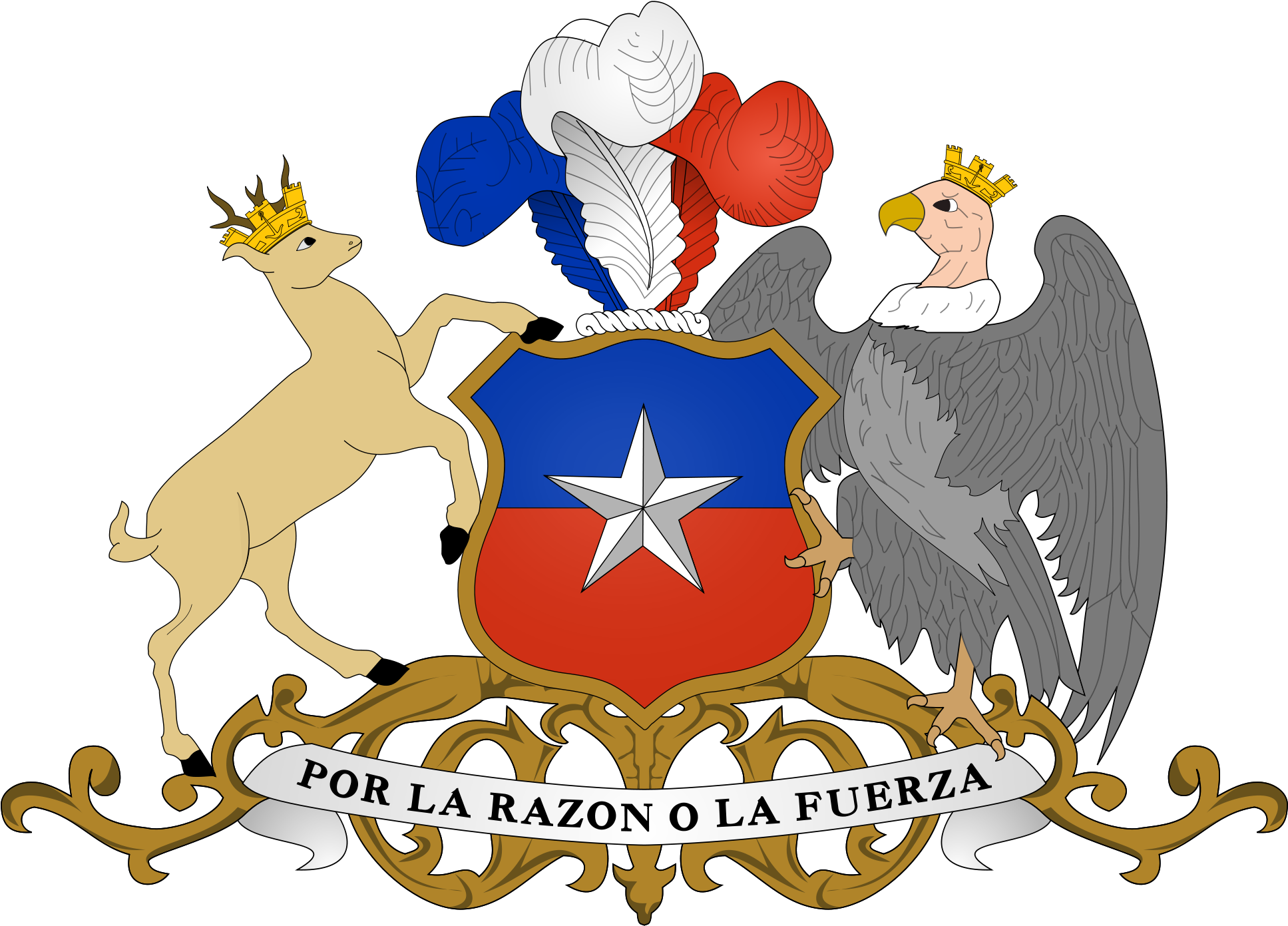 Escudo De Armas De Chile Clipart (2000x1429), Png Download