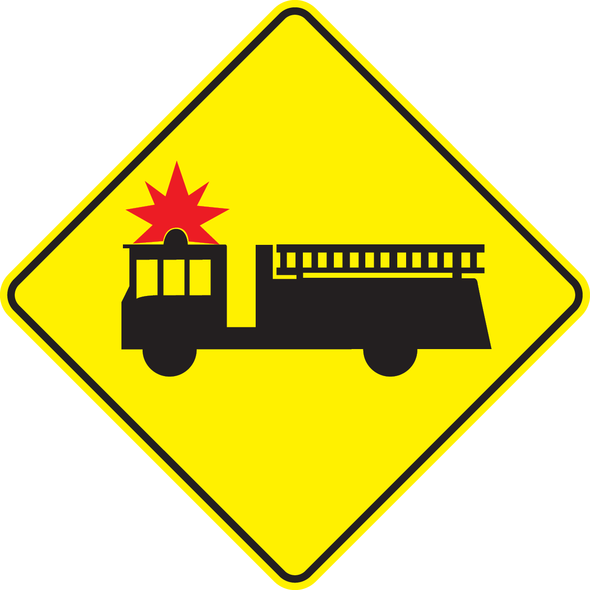 Fire Truck Entrance Right Dim Clipart (1200x1200), Png Download