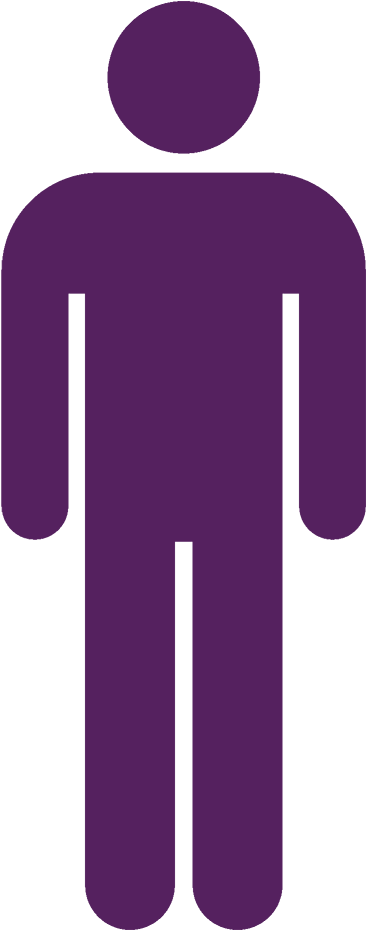 People Clipart Purple - Png Download (1000x1065), Png Download