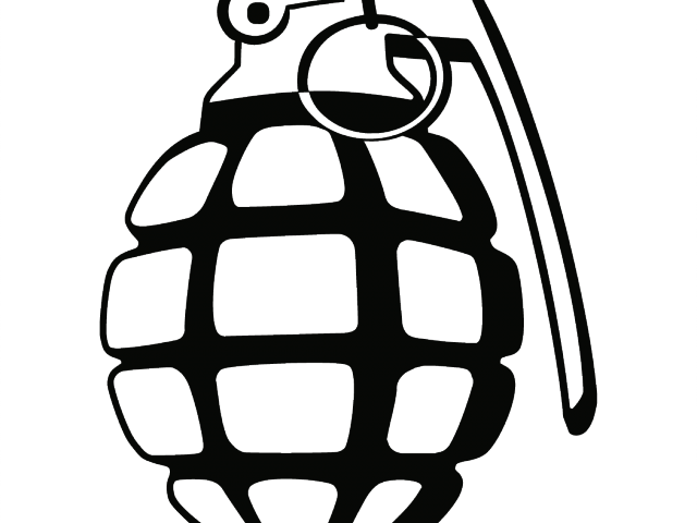 Grenade Clipart Sketch - Png Download (640x480), Png Download