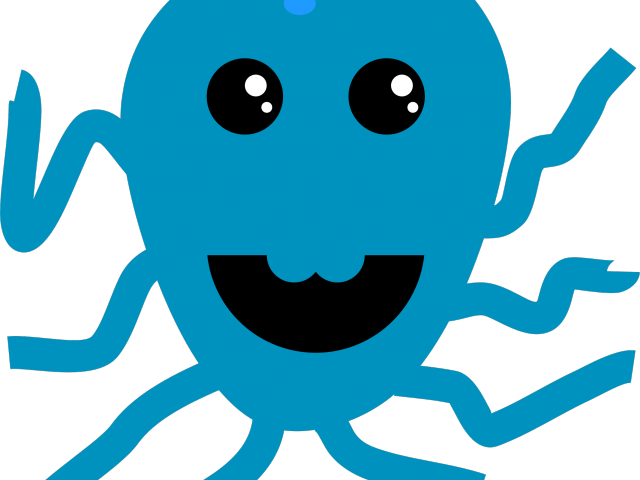 Octopus Clipart Crazy - Png Download (640x480), Png Download