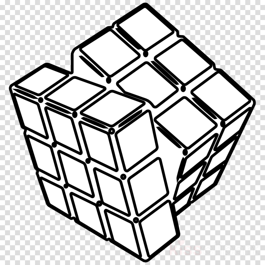 Download Rubik's Cube Coloring Pages Clipart Rubik's - Png Download (900x900), Png Download