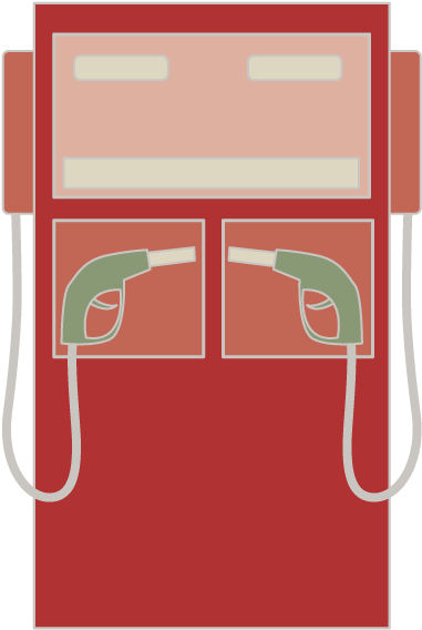 Gas Station - Refueling Machine - Free Illustration Clipart (640x640), Png Download