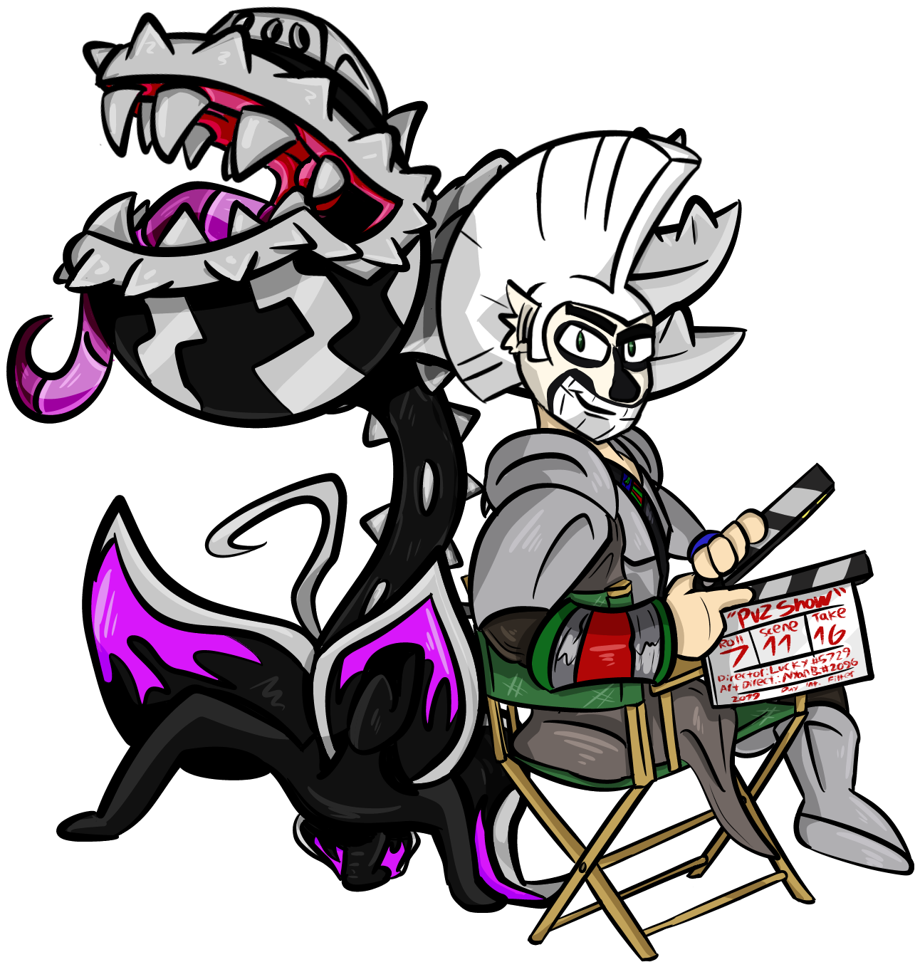 Discussiontribute To Luckyishere's Pvz Show Clipart (1600x1500), Png Download