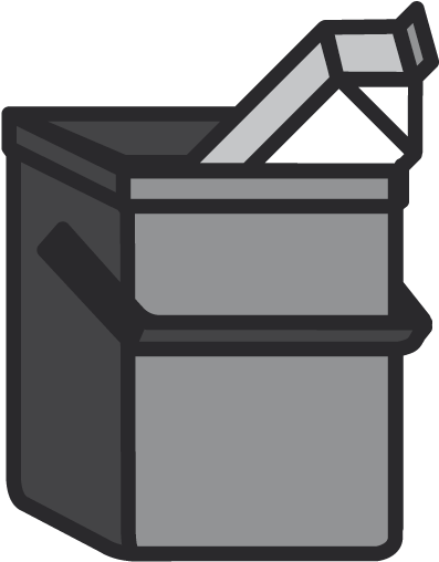 Go Into The Garbage Clipart (670x721), Png Download