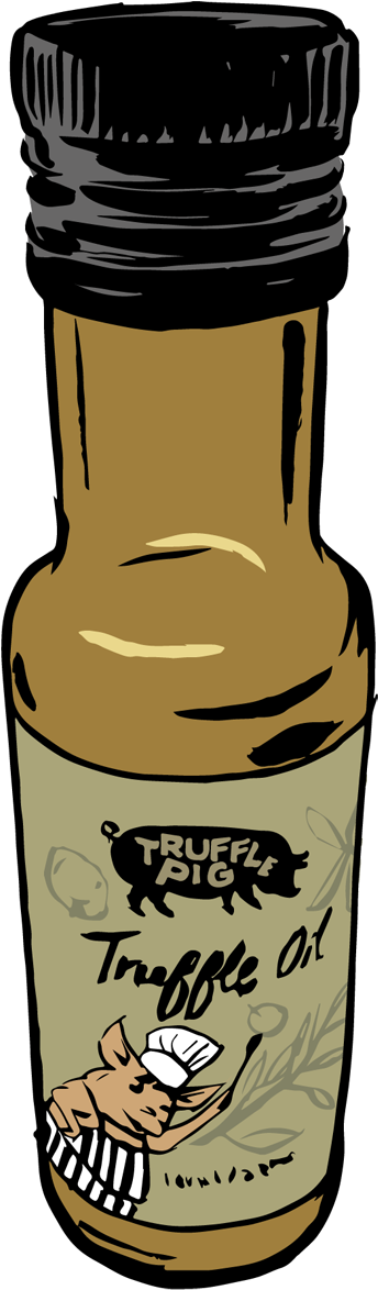 Black Truffle Oil Clipart (1300x1300), Png Download