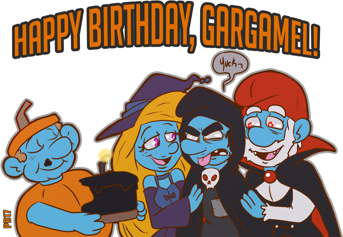 Smurfs - Halloween Clipart (1201x800), Png Download