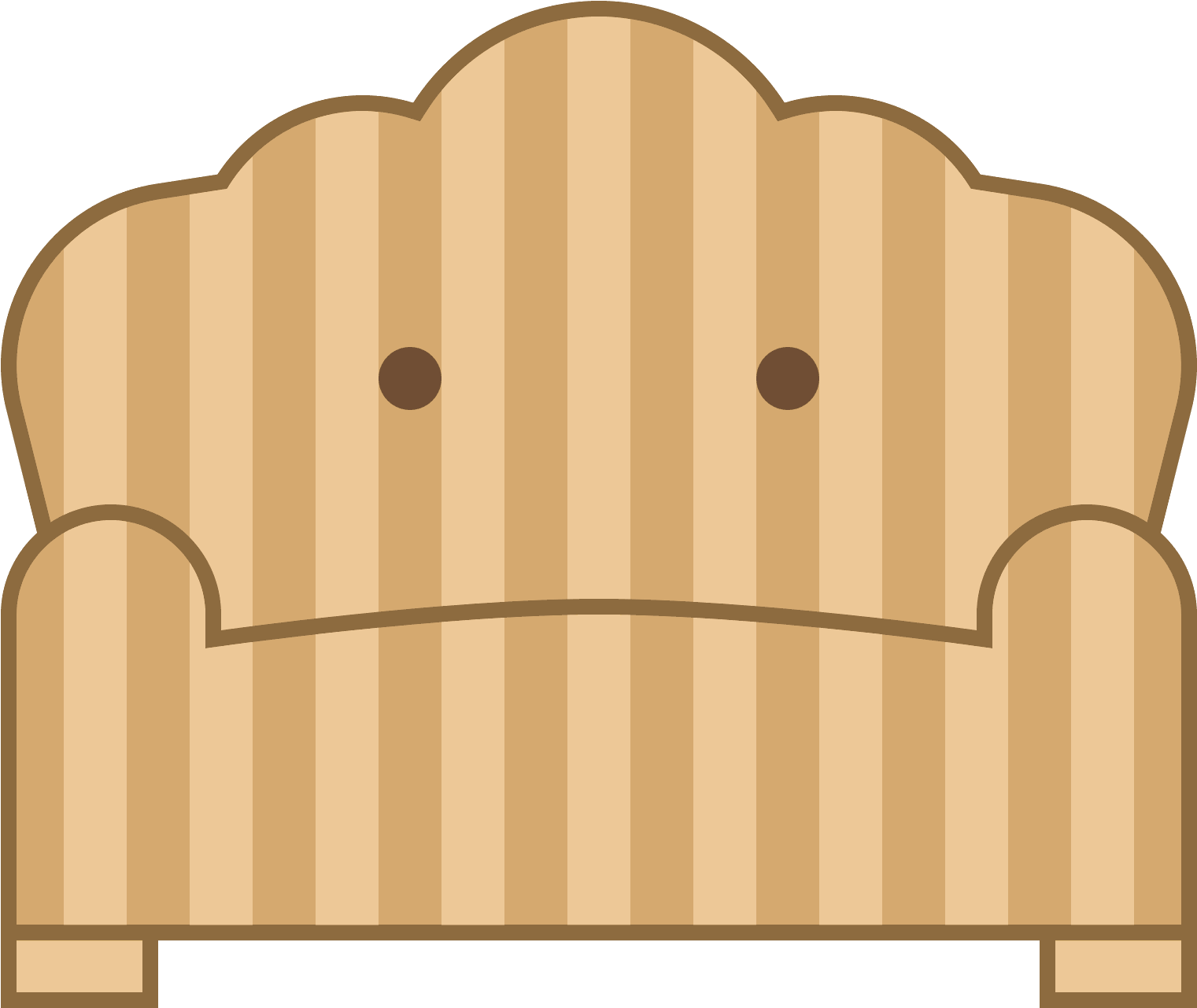 It Is An Icon Of A Sofa Clipart (1600x1600), Png Download