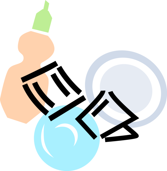 Vector Illustration Of Personal Hygiene And Bathing Clipart (683x700), Png Download