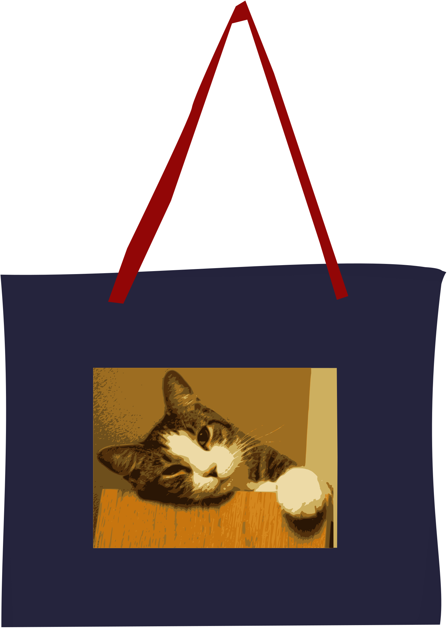 Tote-bag 02 Clipart (2000x2400), Png Download