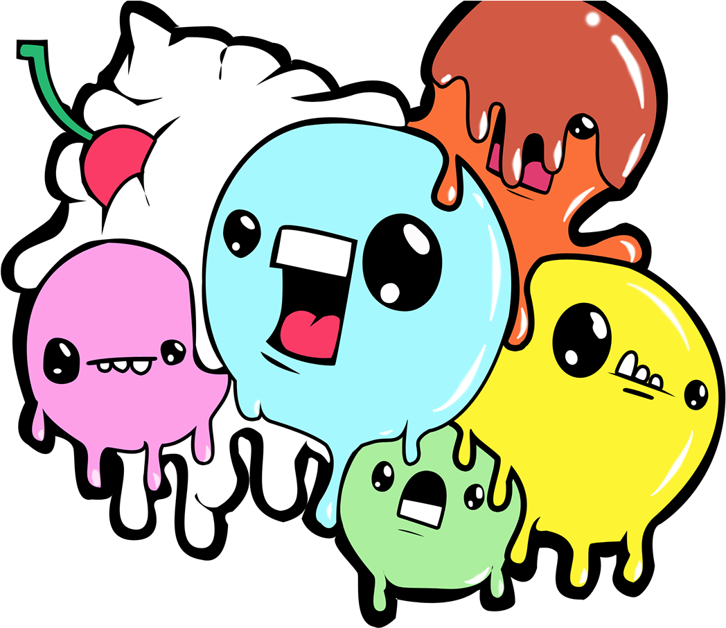 Little Monsters Pattern Clipart (1200x962), Png Download