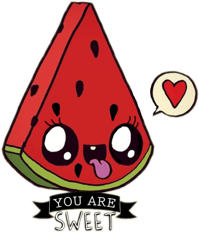 Ftewatermelon Sticker Clipart (843x981), Png Download
