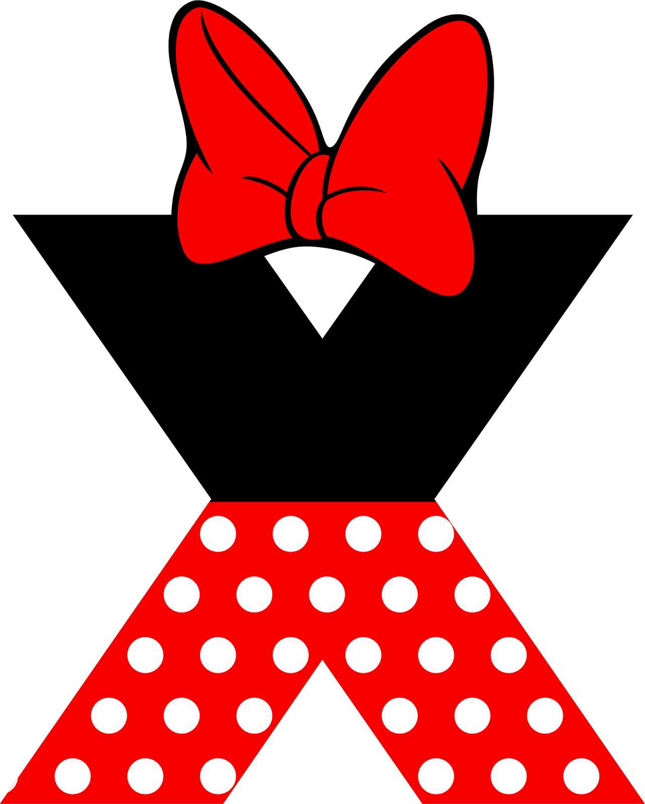 Mickey E Minie, Minnie Mouse, Free, Numbers, Lettering, Clipart (1284x1600), Png Download