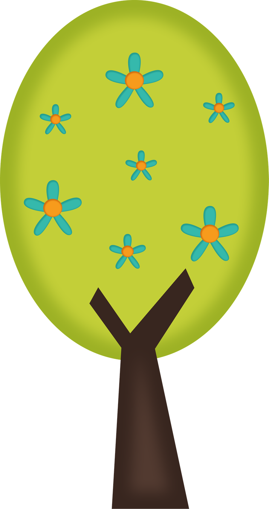 ○••°‿✿⁀ Trees ‿✿⁀°••○ Clipart (900x1702), Png Download