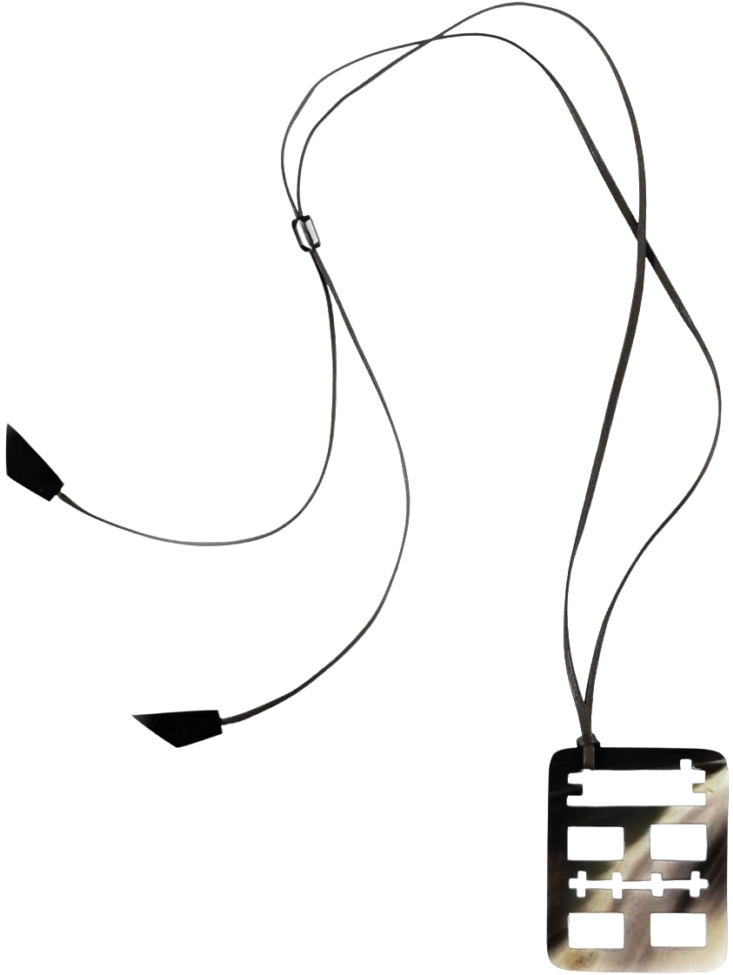 Double Happiness Horn Pendant Clipart (1000x1000), Png Download