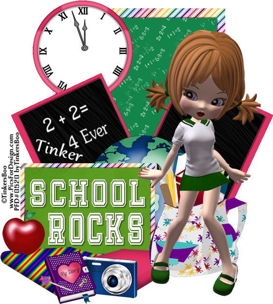 School Rocks Tutorial Clipart (600x686), Png Download