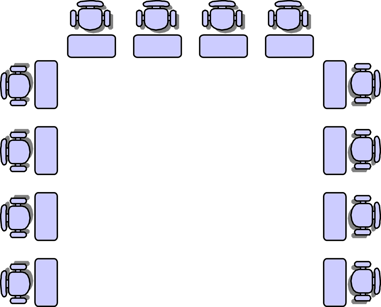 Seating Arrangements Online Tefl Courses Tefl Training Clipart (1280x1031), Png Download