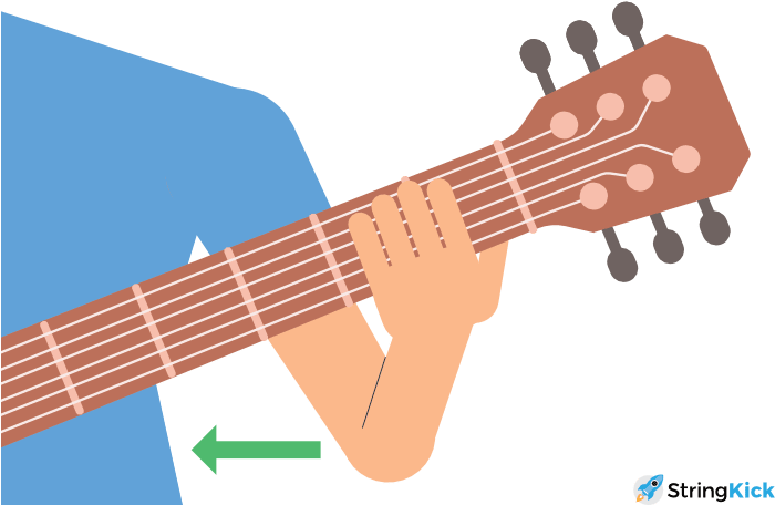 Bar Chord Elbow Position Clipart (700x467), Png Download