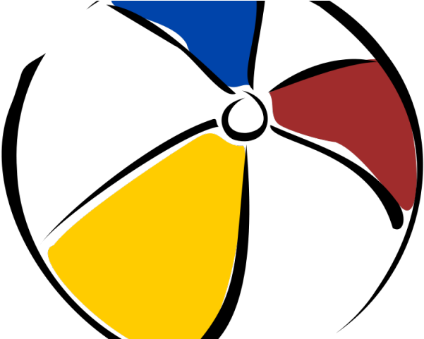 Beach Ball Clipart Pastel - Png Download (640x480), Png Download