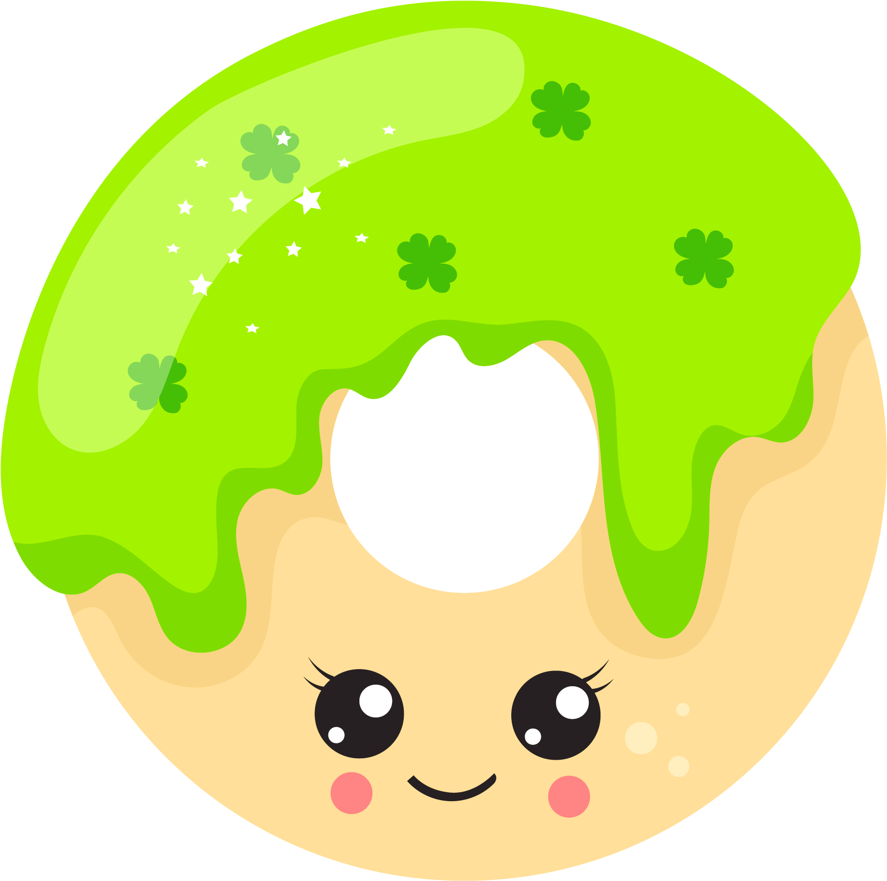 Shamrock Doughnut Decoden Dealer Clipart (1798x1798), Png Download