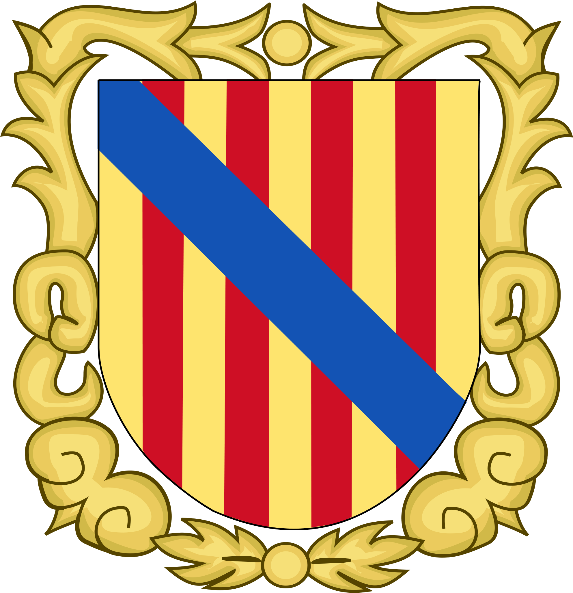 Actual Coat Of Arms Of Balearic Islands Clipart (917x950), Png Download