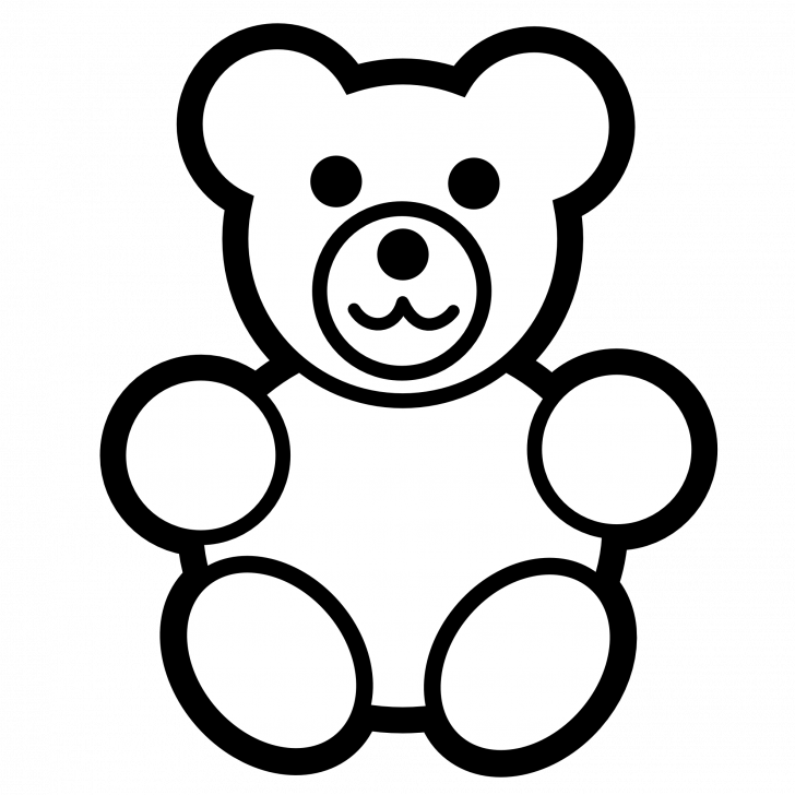 Teddy Bear Print Out Clipart (728x728), Png Download