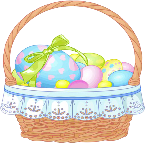 Easter Basket File Clipart (542x600), Png Download