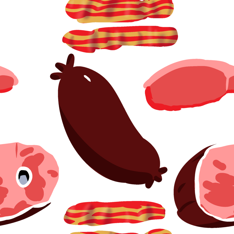 Pig Pattern By Avionscreator Clipart (894x894), Png Download