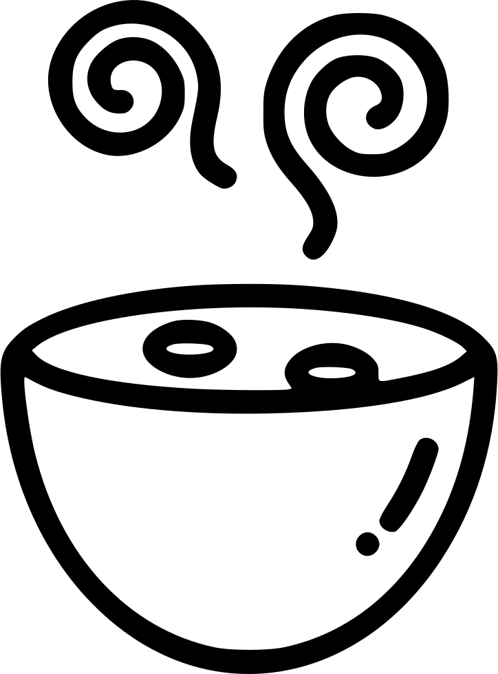 Soup Bowl Hot Meal Comments Clipart (724x980), Png Download