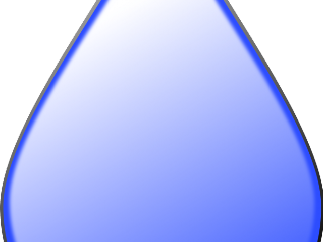 Drawn Raindrops Large Clipart (640x480), Png Download