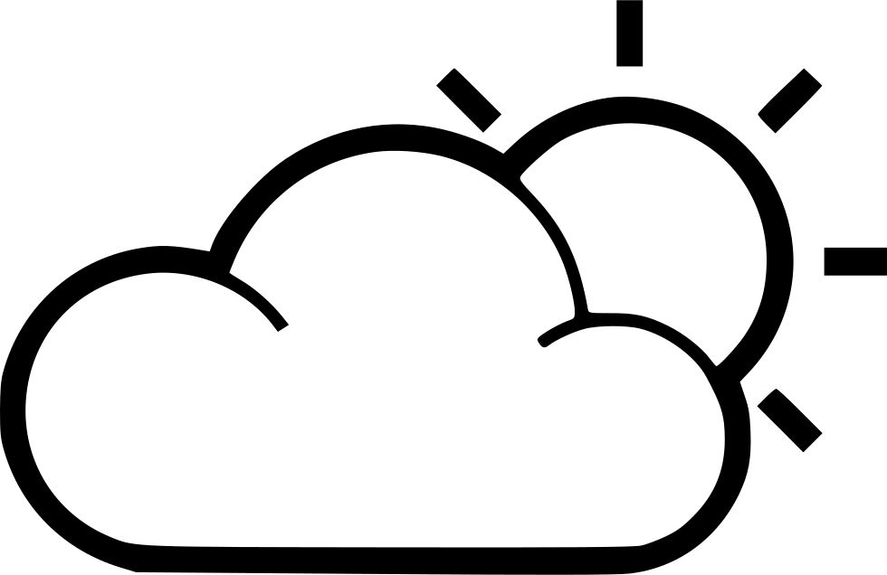 Cloud Sun Comments Clipart (980x636), Png Download