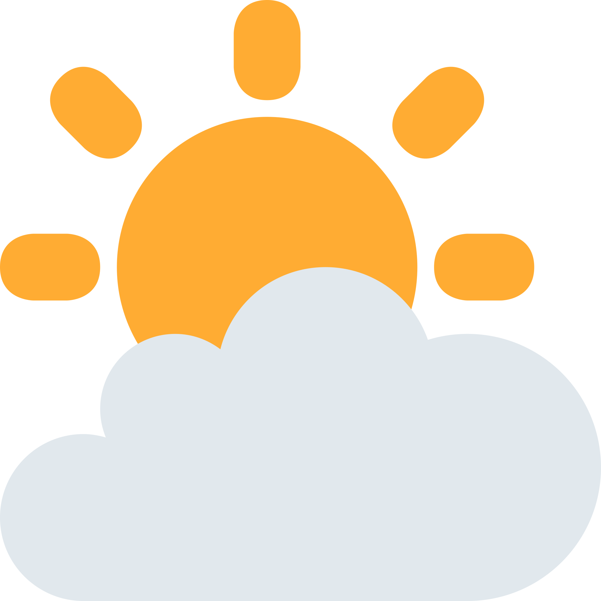 Sun Behind Cloud Sticker By Twitterverified Account Clipart (2048x2048), Png Download