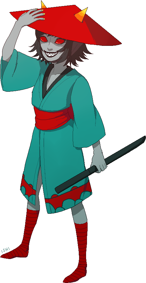 Homestuck Samurai Clipart (480x932), Png Download