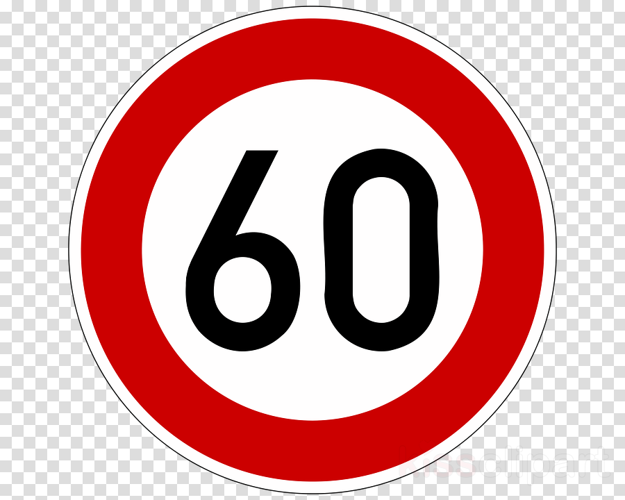 Verkehrsschild 60 Clipart Traffic Sign Royalty-free - Png Download (900x720), Png Download