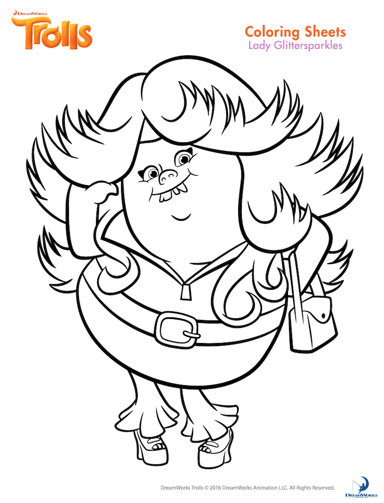 Dreamworks Trolls Glitterific Guy Diamond Clipart (764x1000), Png Download