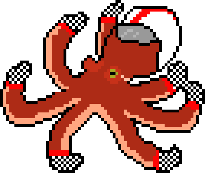 Octopus Racer Clipart (710x600), Png Download