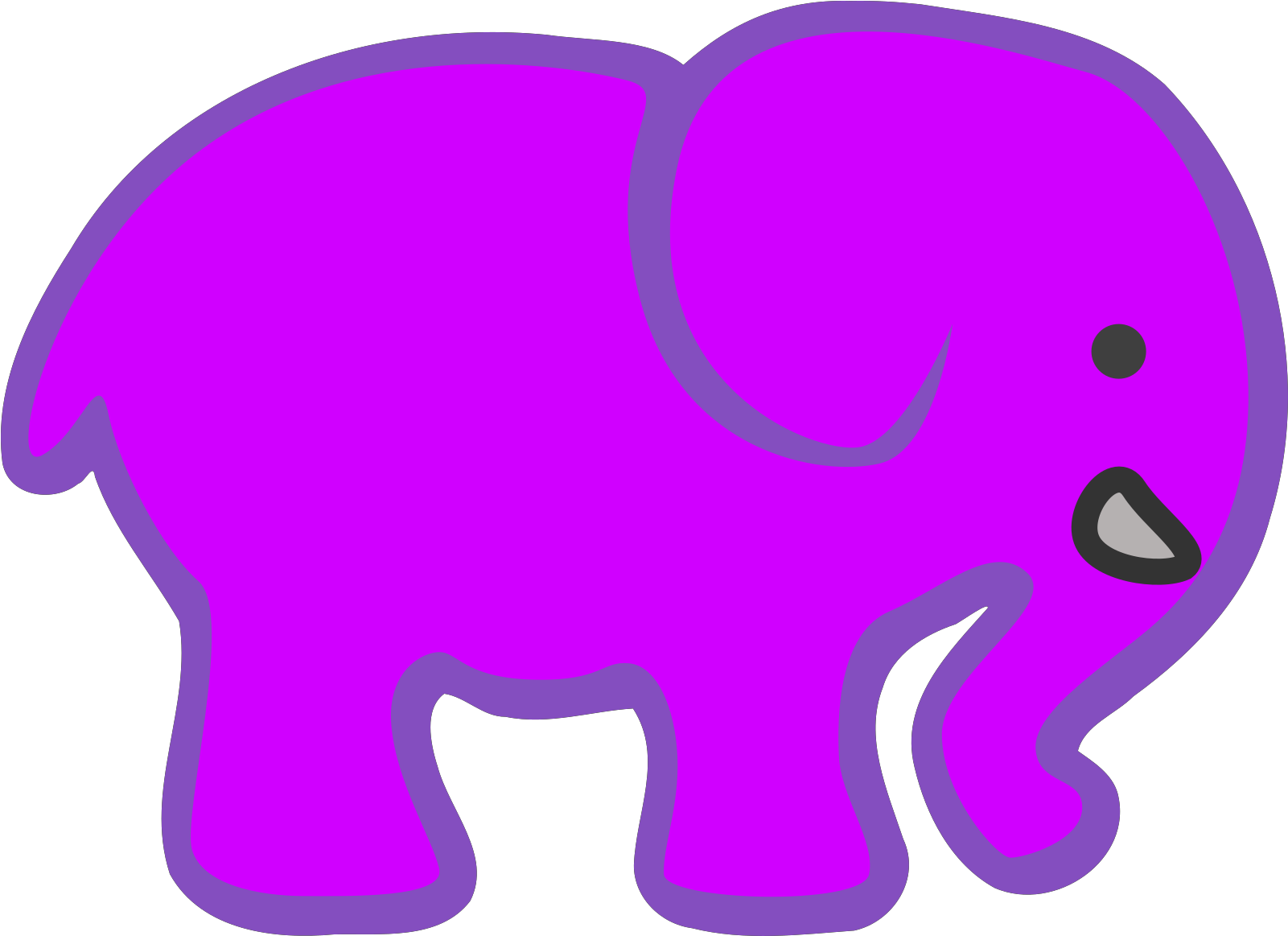 Lavender Clipart Elephant - Png Download (640x480), Png Download