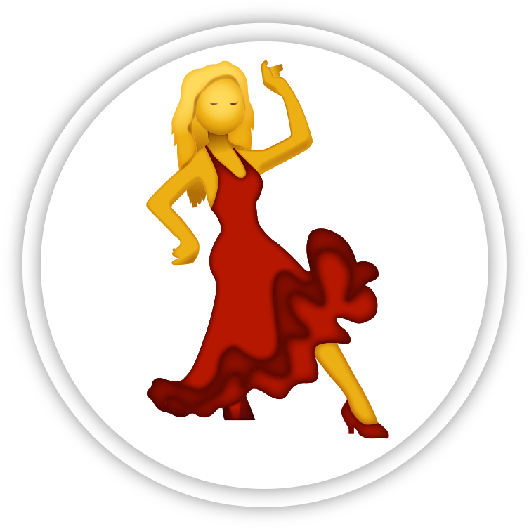 Emoji Printouts Dancer Clipart (800x800), Png Download
