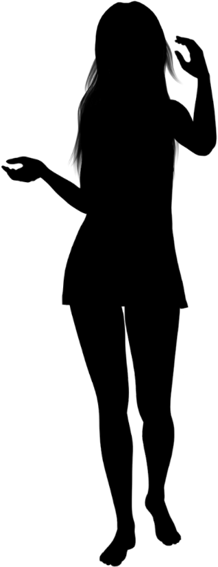 Woman Silhouette Womansilhouette Clipart (1024x1024), Png Download