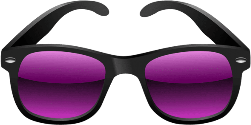 Download Black And Purple Sunglasses Clipart Png Photo Transparent Png (850x424), Png Download