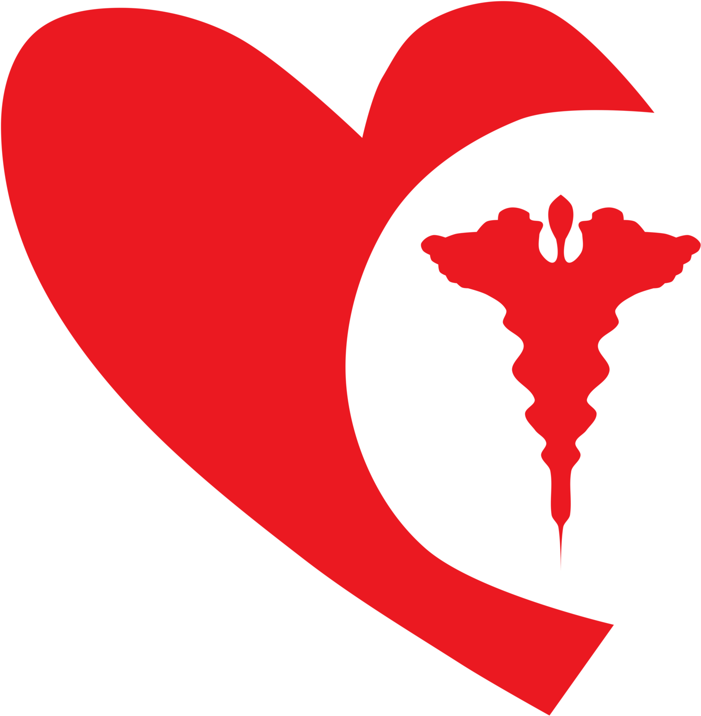 Graphic Black And White Library Hearts Around The Clipart (1500x1500), Png Download