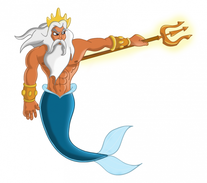 King Triton Images King Triton Mr Suavemente On Deviantart Clipart (678x600), Png Download