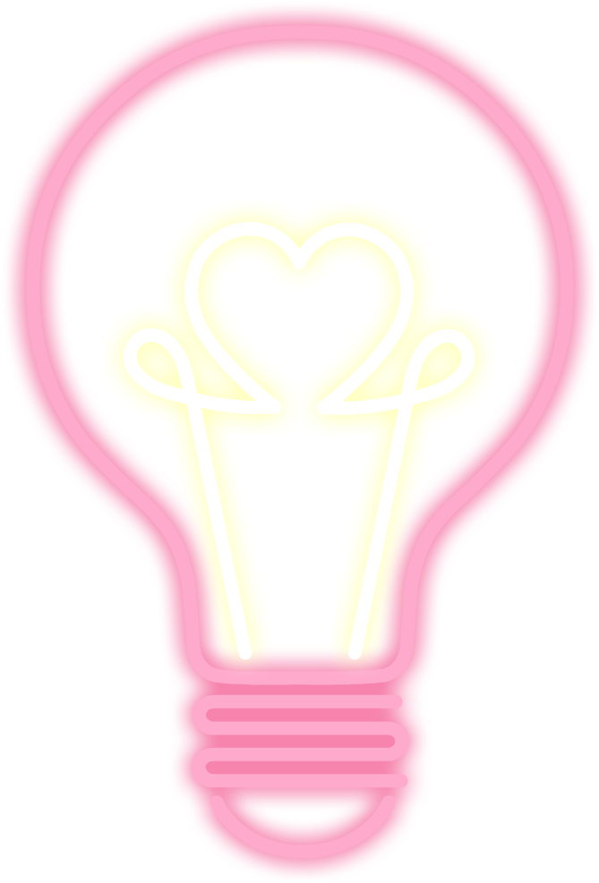 Neon Transparent Light Bulb Clipart (1125x1125), Png Download