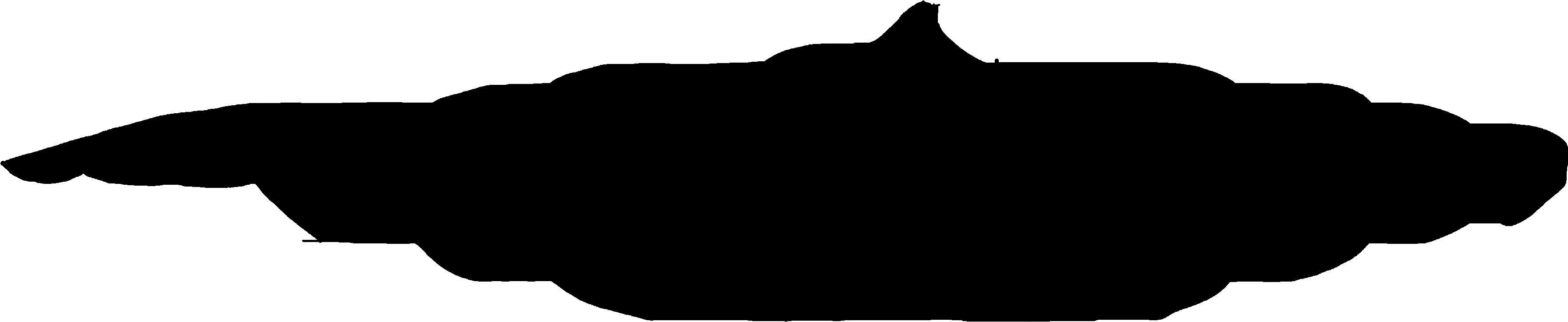Black Fleet Excalibur Class Carrier Side View 1 Clipart (3600x1492), Png Download