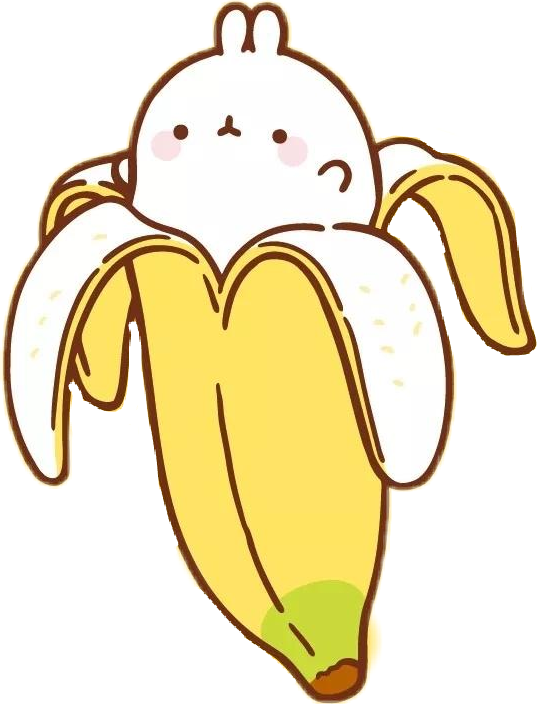 Report Abuse - Molang Banana Clipart (556x704), Png Download