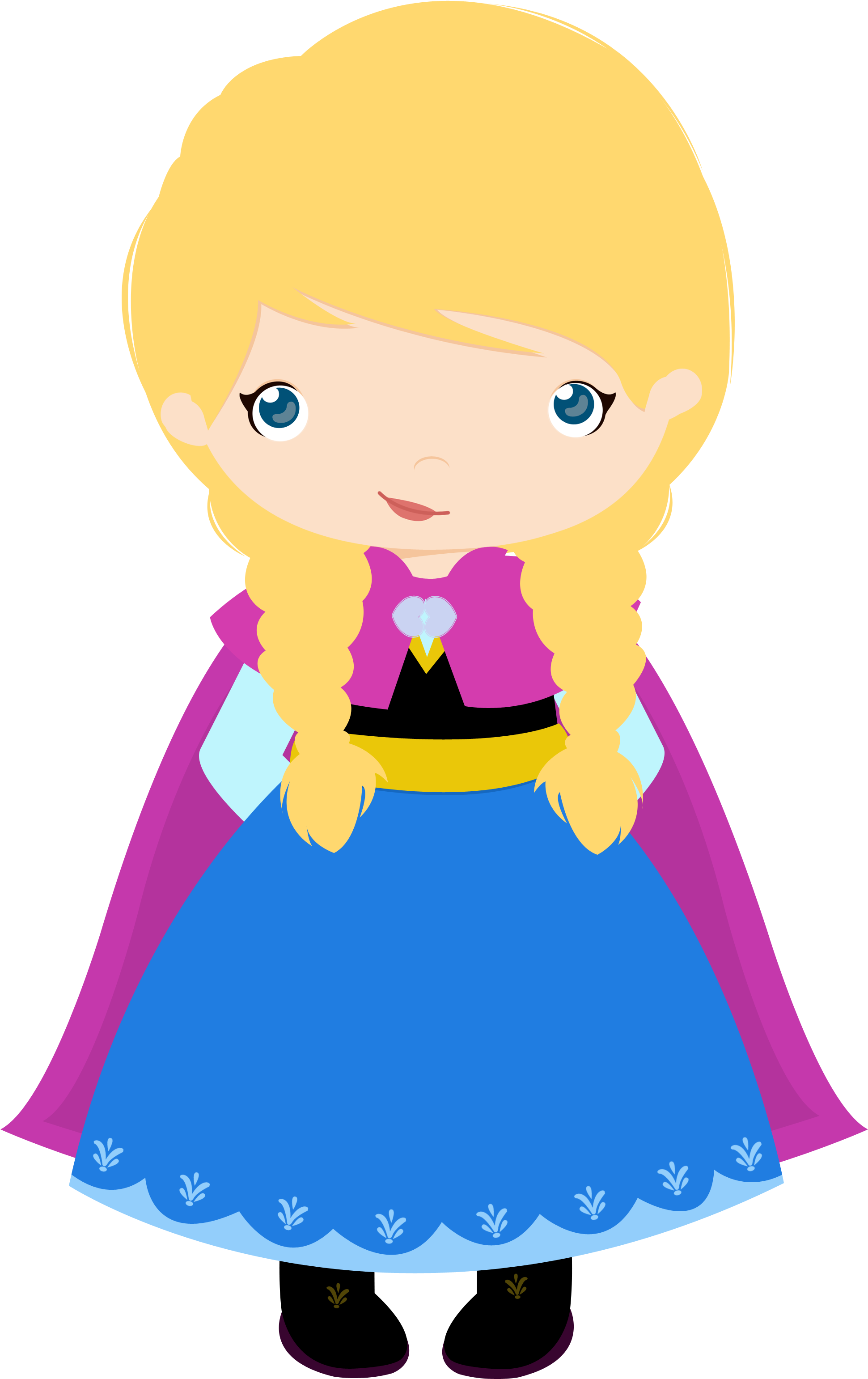 X Disney Frozen Anna Elsa New Design - Frozen Anna Cute Png Clipart (2404x3322), Png Download