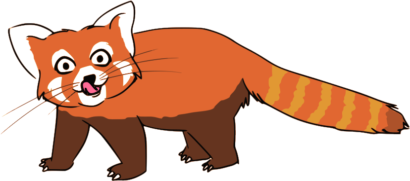 Red Panda Png - Red Panda Clipart Png Transparent Png (835x374), Png Download