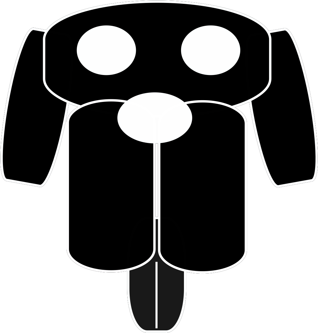 Clipart Info - Black Dog Png Silhouette Transparent Png (570x597), Png Download